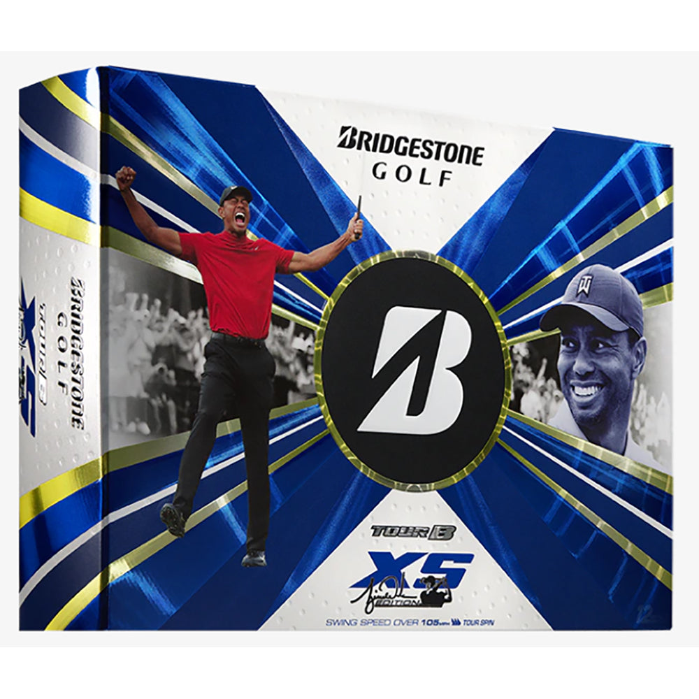 Bridgestone Tour B XS TW Edition Golf Balls - Premium High Performance Golf Balls for Low Spin & Distance (12 Pack/Dozen) | Perfect for Tour-Level Players & Competitive Golfers on the Course