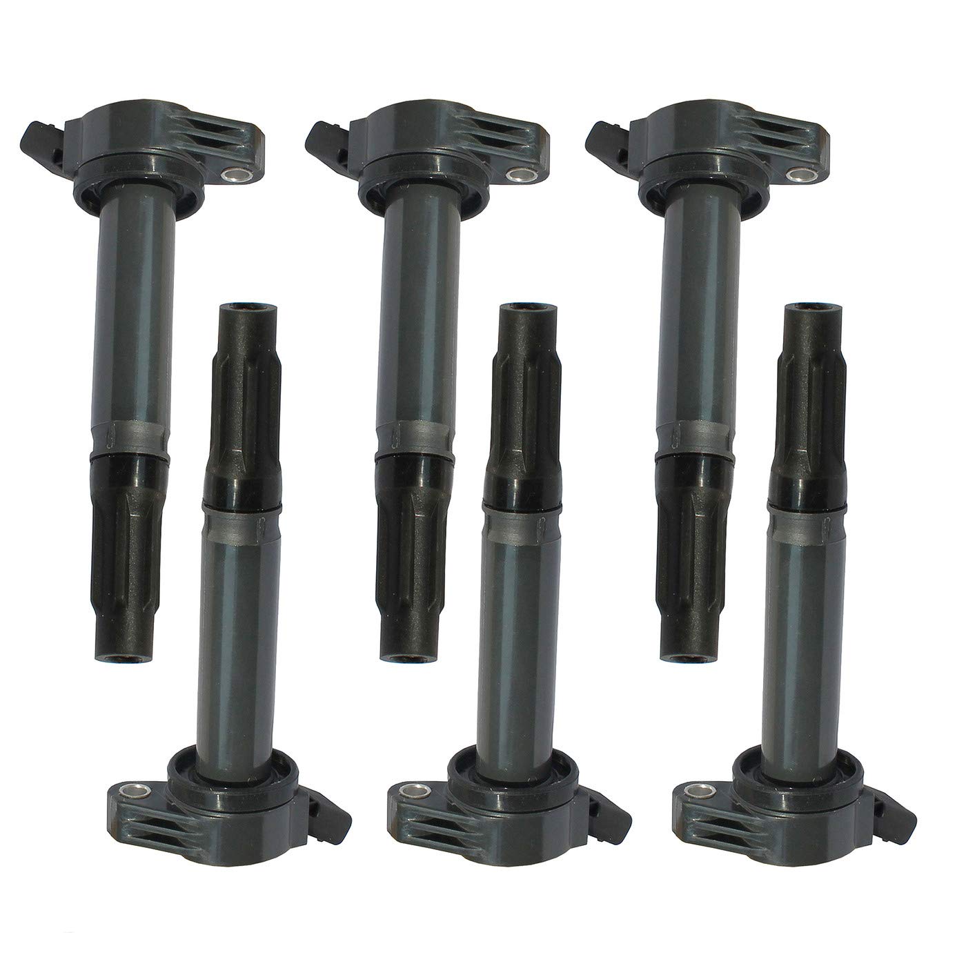 6 Pack Ignition Coils Compatible with Lexus ES350 IS350 RX350 RX450H, Toyota Avalon Camry Highlander RAV4 Sienna Venza 3.5L V6 - UF487 9091902250 C1601 Replacement Parts - Perfect for Engine Performance & Smooth Driving Experience