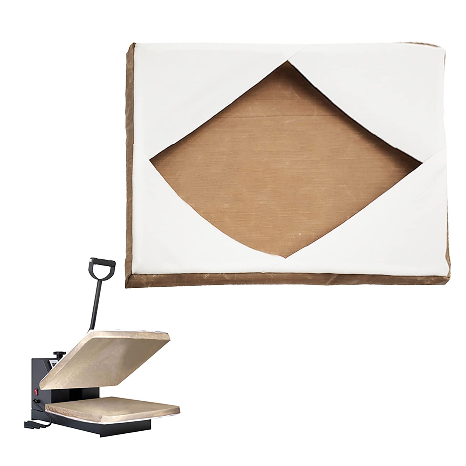 Heavy Duty Heat Press Platen Wrap Cover - 16x20 Inch Sublimation Heat Press Machine Plate Protector for T-Shirts, Mugs & DIY Projects