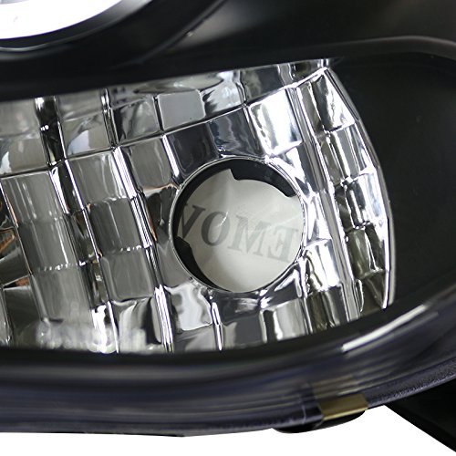 Spec-D Tuning 2LHP-RAM02JM-TM Black LED Halo Projector Headlights for Dodge Ram - Upgrade Your Truck's Style & Night Visibility (Perfect for Off-Roading & Night Driving)