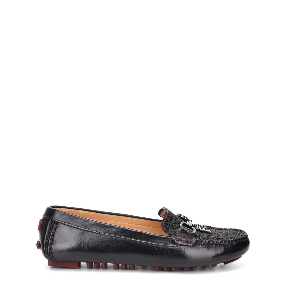 **Women's Cuadra Black Stingray Leather Bit Driving Moccasins – Casual Fashion Loafers for Comfort & Style | Perfect for Work, Travel & Everyday Wear**