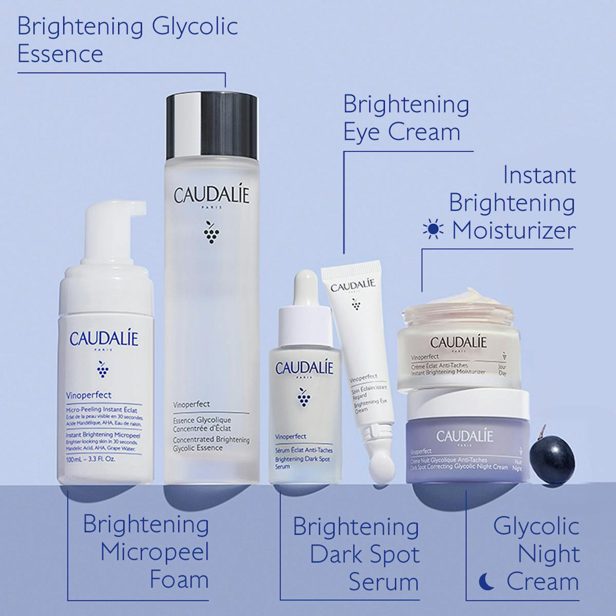 Caudalie Vinoperfect Instant Brightening Micropeel - Glycolic Acid Exfoliating Treatment for Glowing Skin | Brightens, Smooths & Evens Tone | Perfect for Daily Skincare Routine & Pre-Makeup Prep