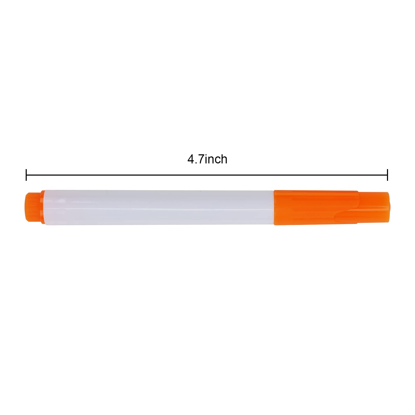 10-Pack Liquid Chalk Markers - Dust-Free Erasable Whiteboard Pens, Water-Based Non-Toxic Wet Erase Fine Tip Chalkboard Markers for Kids, Teachers & Office Use - Perfect for Classrooms, Restaurants & Home Organization (10 Orange Pens)