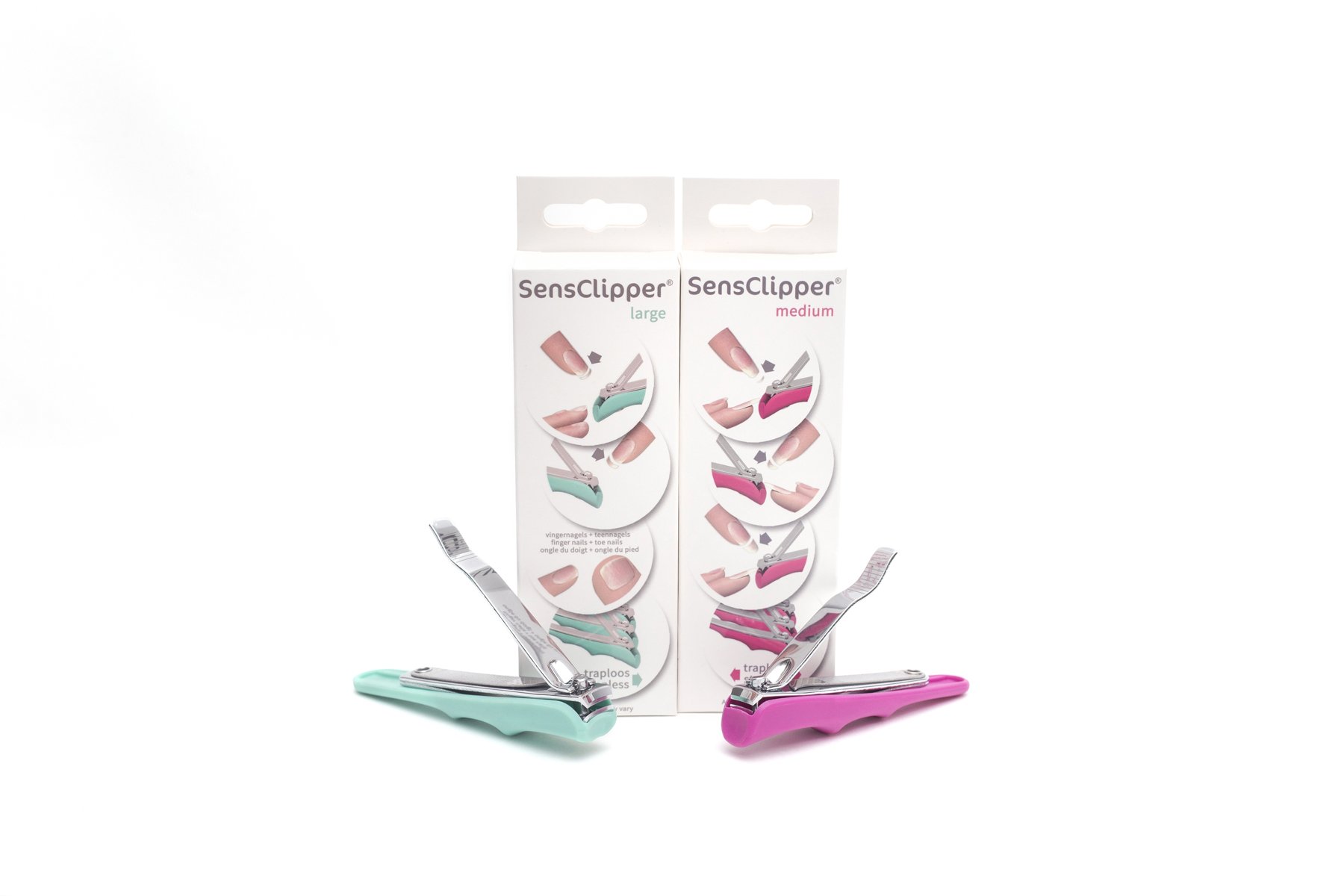 Smart Nail Clipper for Women - Pink Medium Size | Professional Grooming Tool for Home, Travel & Salon Use | Easy & Safe Nail Trimming