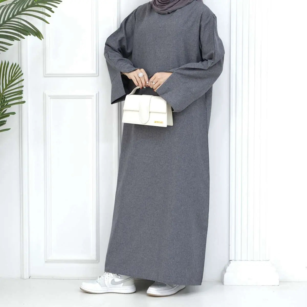 Turkish Loose Abaya Dress for Women - Comfortable Daily Wear Islamic Modest Clothing for Prayer, Mosque & Casual Outfits