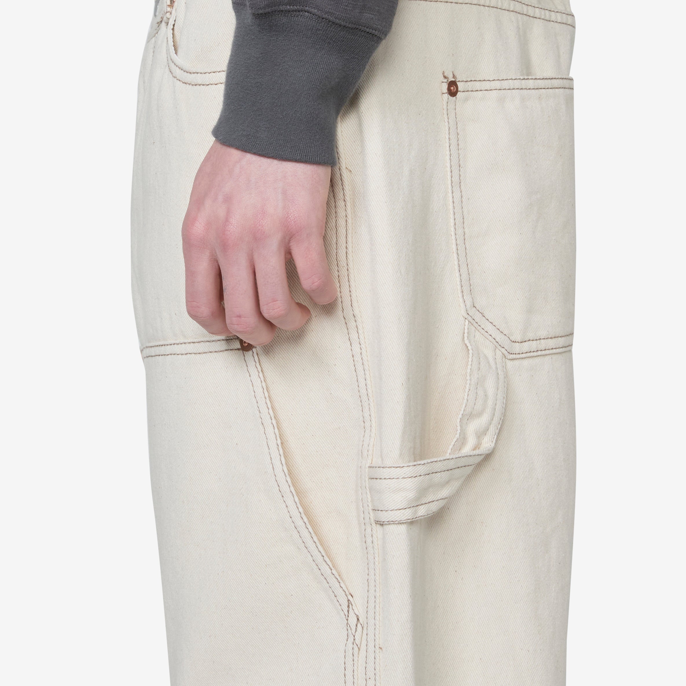 Double Knee Denim Pants for Men - Durable Workwear Jeans with Reinforced Knees | Perfect for Construction, Carpentry & Outdoor Activities