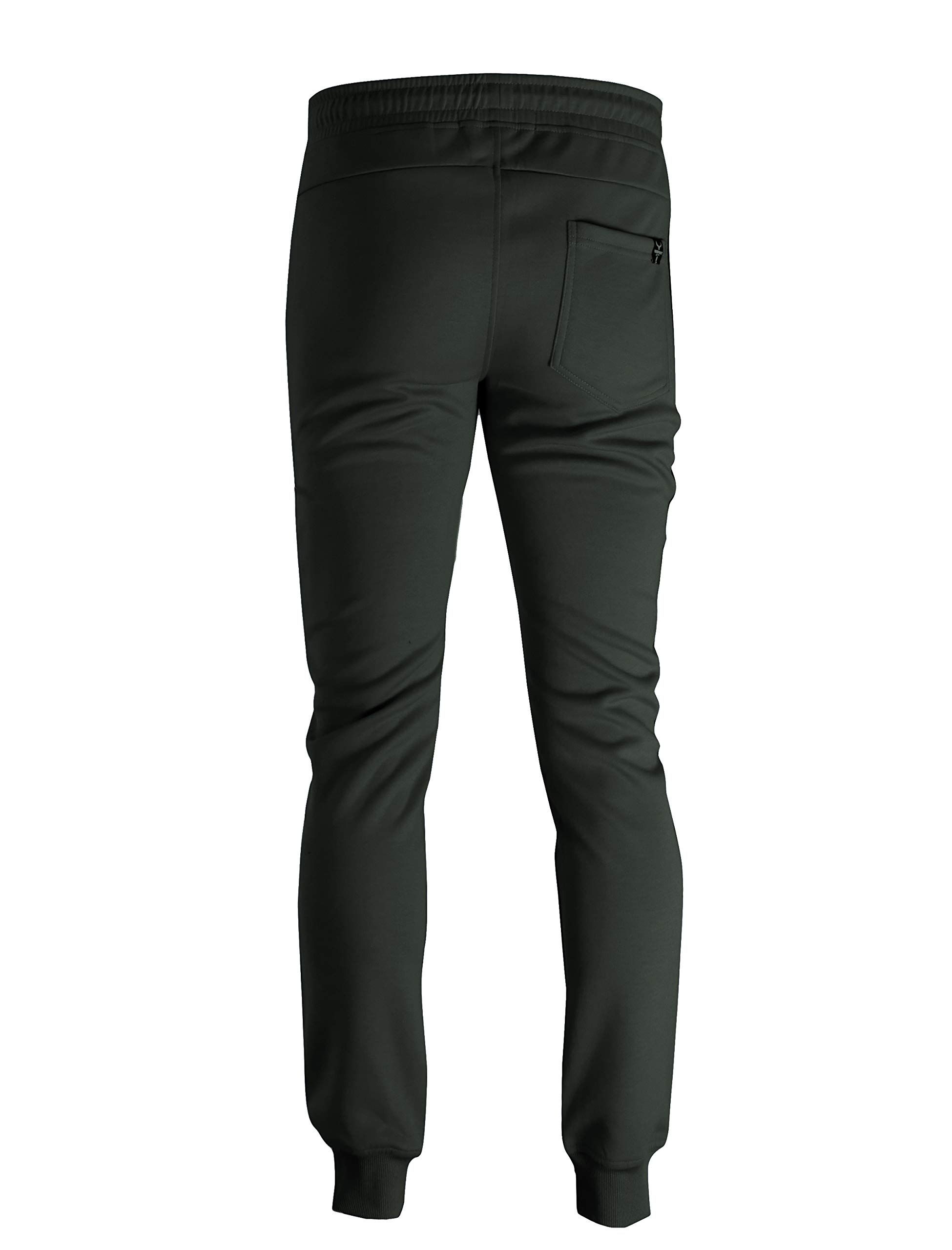 Men's Spandex Fleece Athletic Jogger Pants - Workout Gym Sweatpants for Running, Training & Casual Wear - Comfortable Fitness Pants for Men