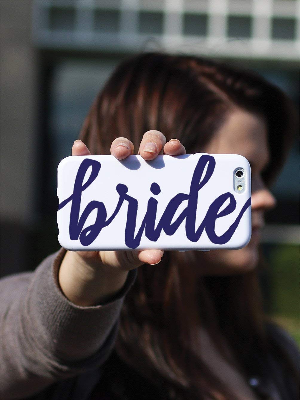 **3D Textured Protective Phone Case for Apple iPhone XR - Navy Blue - Inspired Bride Design - Shockproof & Scratch-Resistant Cover - Perfect for Weddings, Parties & Everyday Use**