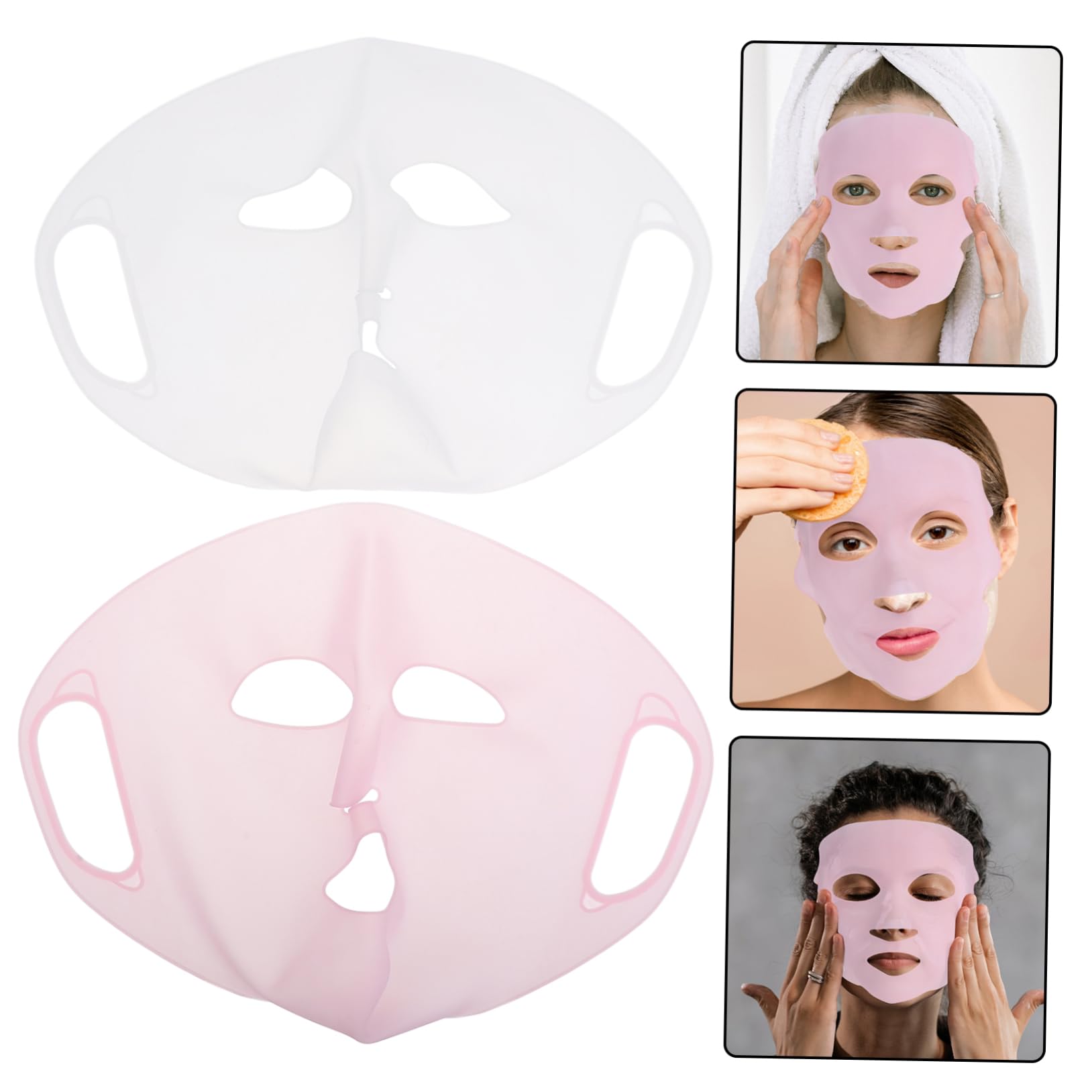 3D Silicone Mask Cover - Reusable Skincare Holder for Women | Spa & Home Use
