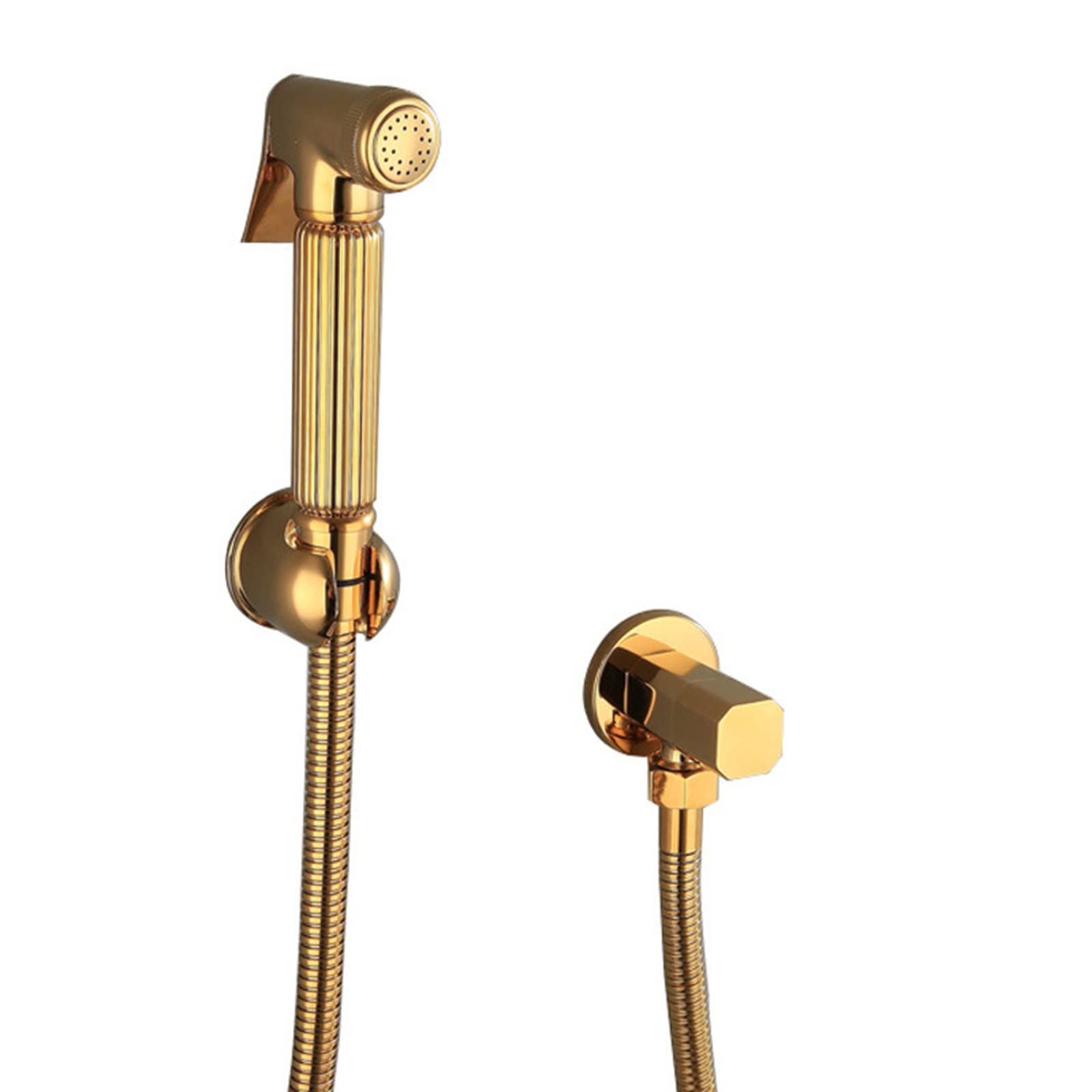 **Portable Handheld Bidet Sprayer - Brass Toilet Sprayer with Hose & Bracket for Baby Cloth Diaper Cleaning, Feminine Hygiene & Pet Washing | Perfect for Bathroom, Nursery & Pet Care**