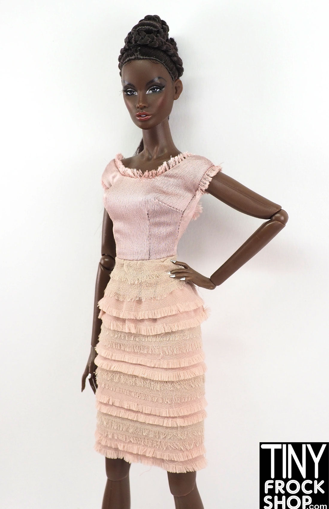 Elegant Mauve Monogram Dress for Women - Perfect for Parties, Weddings & Special Occasions