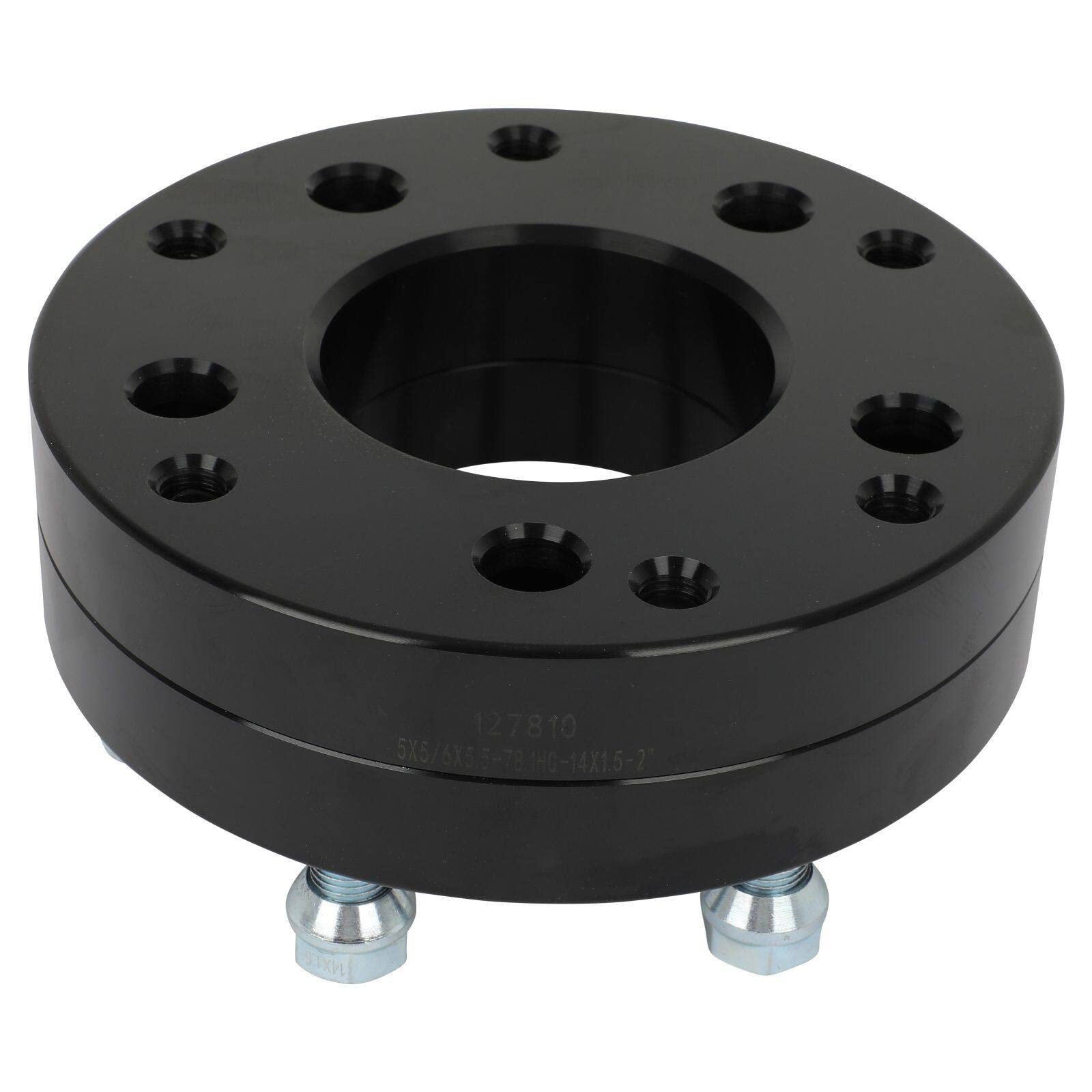 SCITOO 4Pcs 5x5 to 6x5.5 Wheel Adapters 2 inch Bore 78.1mm Studs 14x1.5 5 Lug Wheel Spacers - No Hubcentric Fit for Jeep Wrangler (2007-2023) & Grand Cherokee (1999-2023) - Off-Road & Custom Wheel Conversion Accessories