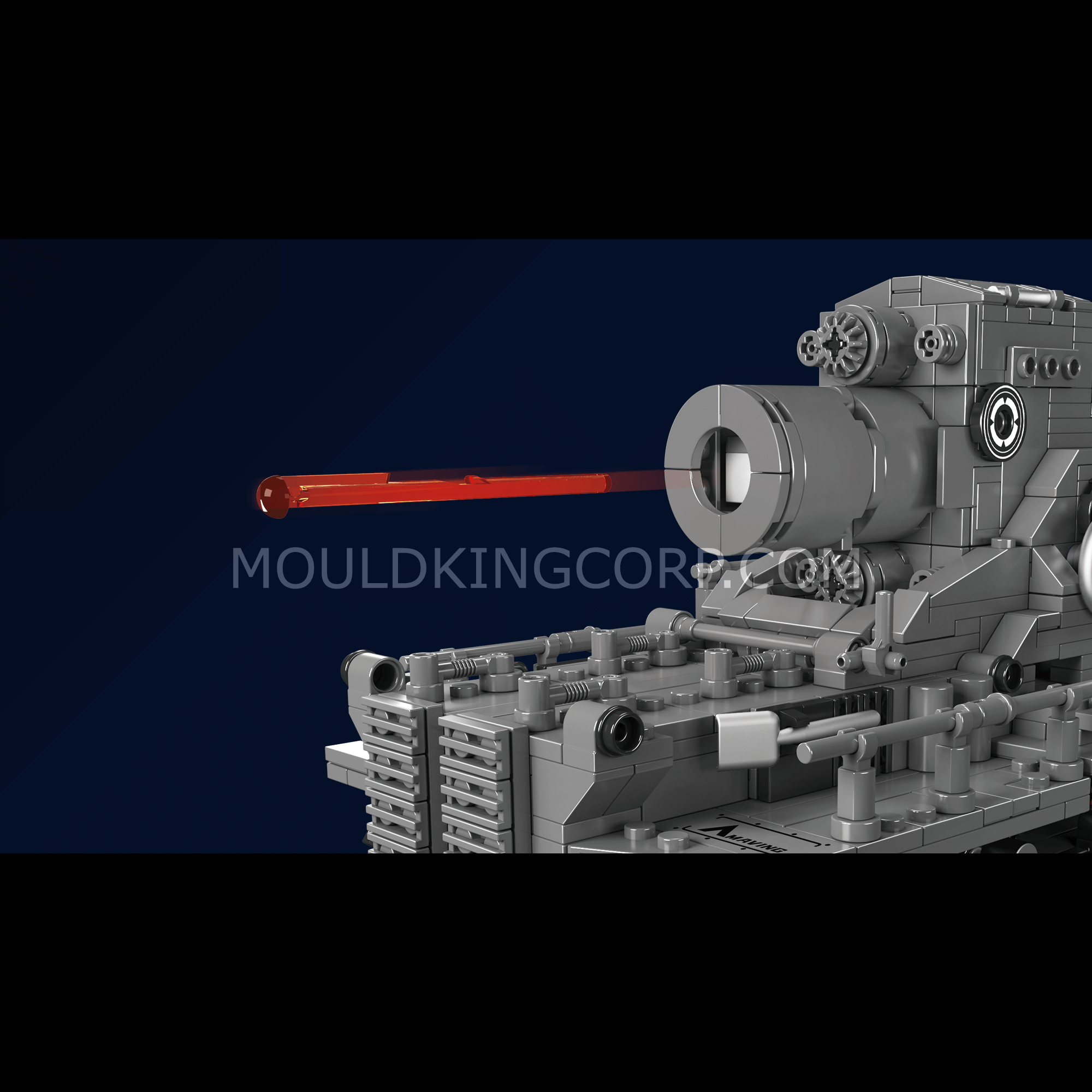 Mould King 20028 Remote Control Karl Mortar Tank Building Kit - 1,648 Piece Military Model Set for Adults & Teens | STEM Toy for Engineering Enthusiasts | Perfect for Collectors, Display & Battle Simulation