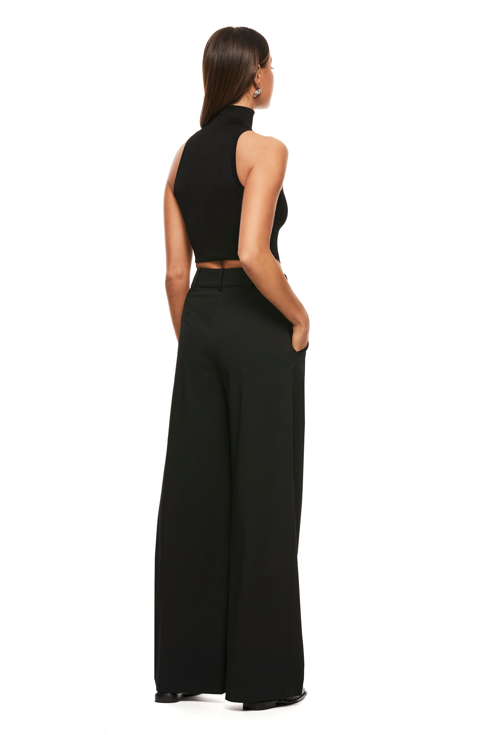 The Olsen Black Top - Stylish Women's Casual Shirt for Everyday Wear | Perfect for Work, Dates & Outings