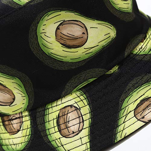 FASHIXD Reversible Bucket Hats for Women & Men - Summer Fruit Print Fisherman Cap, Packable Outdoor Sun Hat for Beach, Hiking & Travel