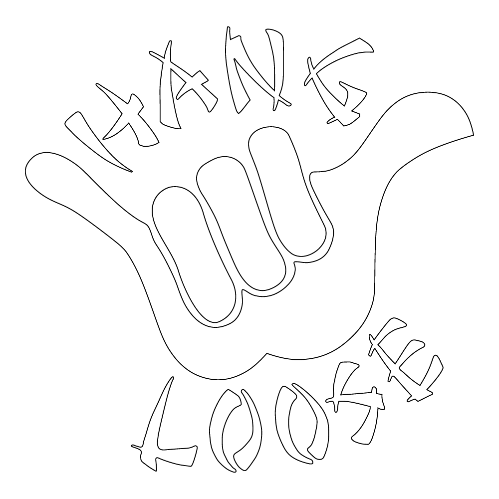 Hang Loose 5x5 Inch Decorative Wall Sign - Perfect for Beach House Decor, Surf Shack, or Tropical Home Decor