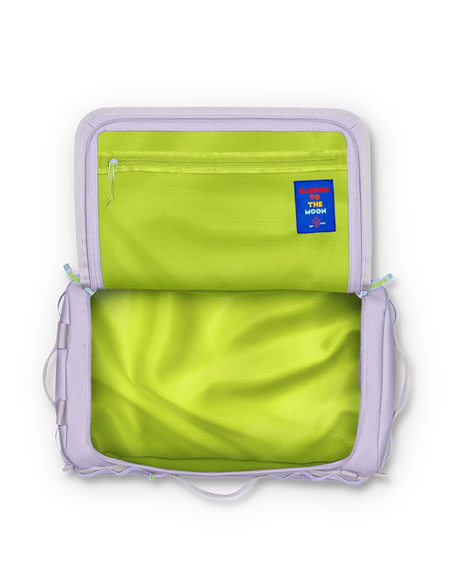Go-Bag Small Duffle Bag with Detachable Straps - Stylish & Compact TSA-Approved Carry-On Travel Bag for Men & Women - Lightweight, Durable & Water-Resistant in Iced Lavender - Perfect for Air Travel, Gym, Weekend Getaways & Outdoor Adventures