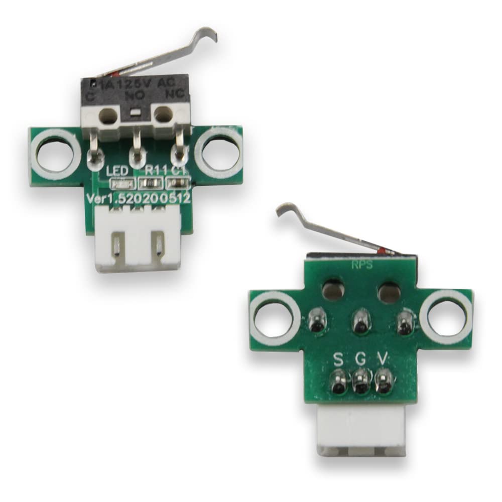 1.75mm 3D Printer Filament Runout Sensor - Black Filament Detection Module with Pause Function for Smooth Printing | Perfect for Ender 3, CR-10, Anycubic & DIY 3D Printers