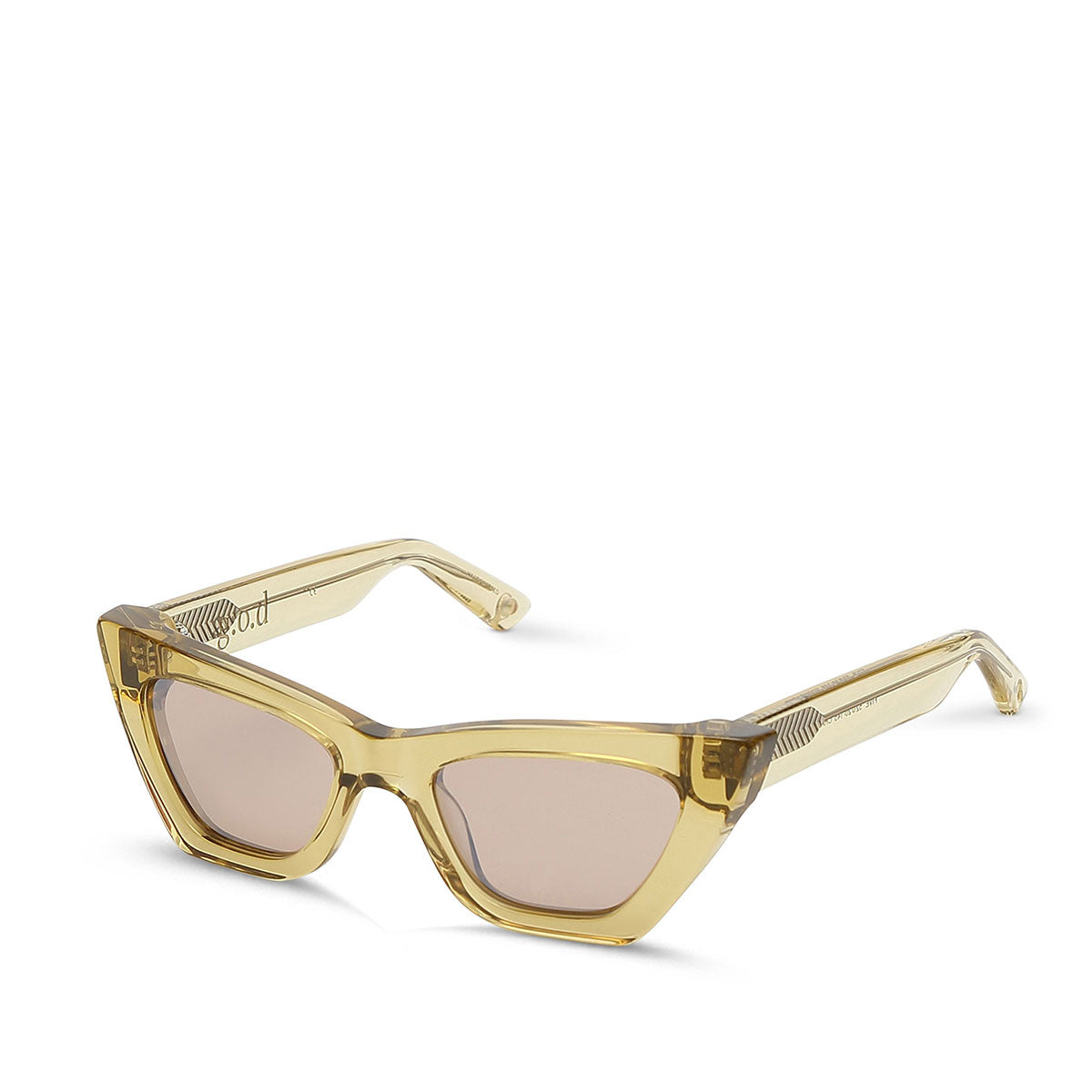 GOD FIVE Polarized Sunglasses for Women & Men - Champagne Gold Frame with UV400 Protection - Fashionable Retro Shades for Driving, Beach, and Outdoor Activities
