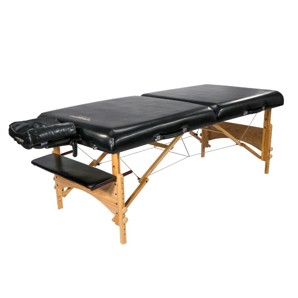 32'' Gibraltar XXL Portable Massage Table with Adjustable Height & Ambient Light System - Professional Spa, Home Massage & Physical Therapy Use