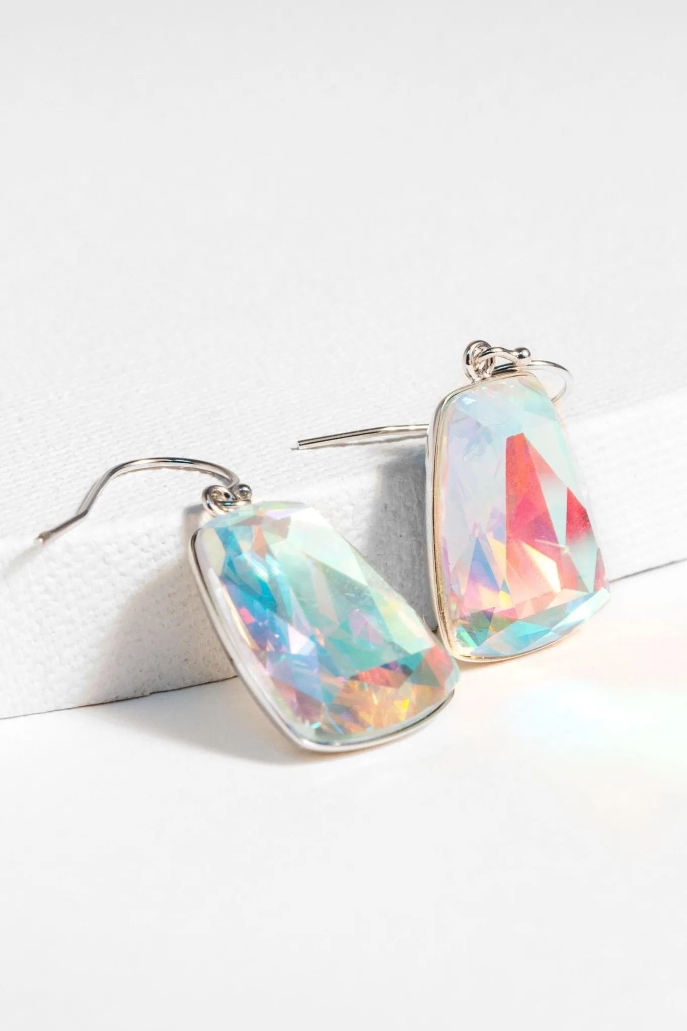 Prism Cushion Stud Earrings for Women - Hypoallergenic Cubic Zirconia Earrings for Everyday Wear & Special Occasions