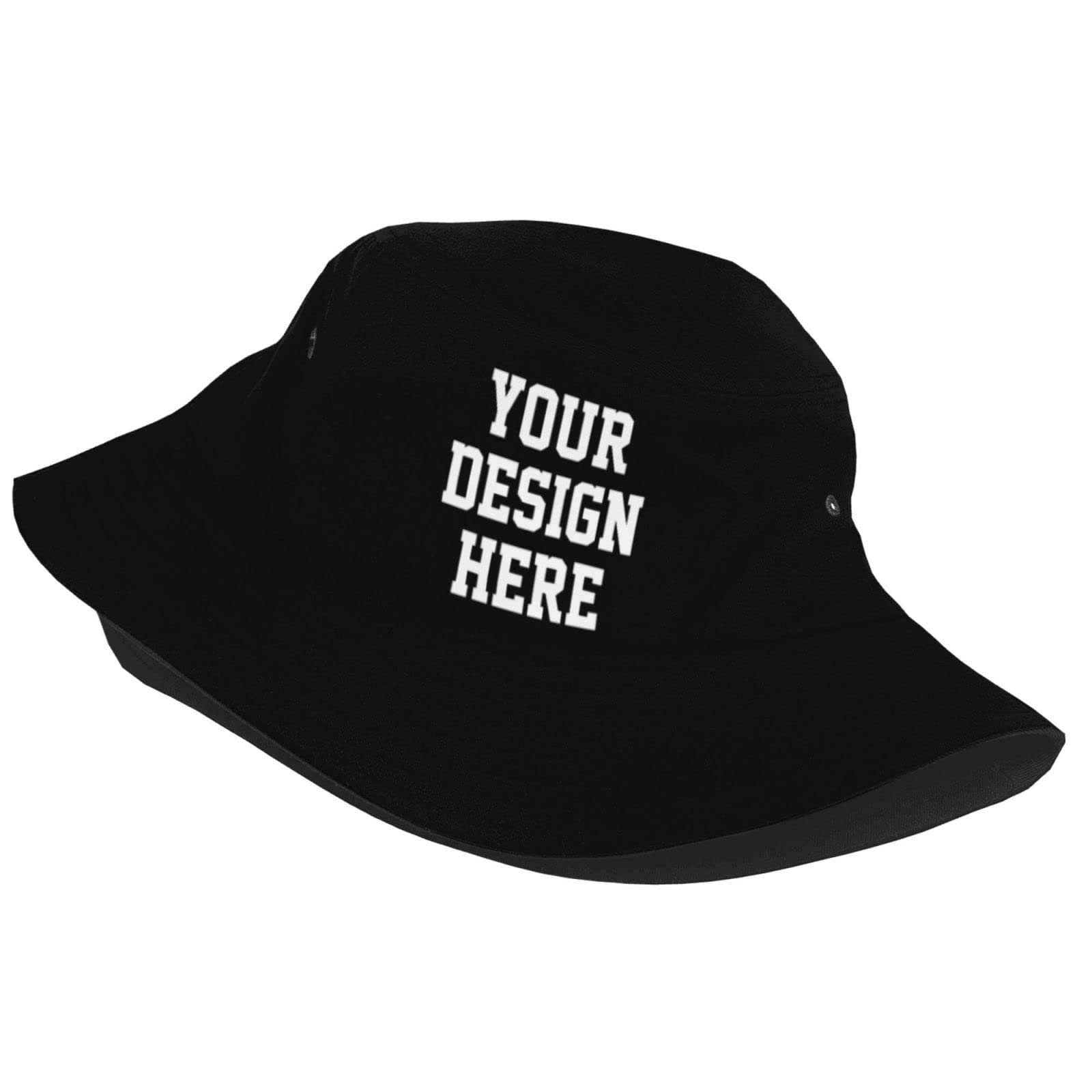 Custom Bucket Hats with Text/Logo - Personalized Funny Men's Hats - Unique Gift Idea for Birthdays & Parties - Summer Beach & Outdoor Fashion Accessory