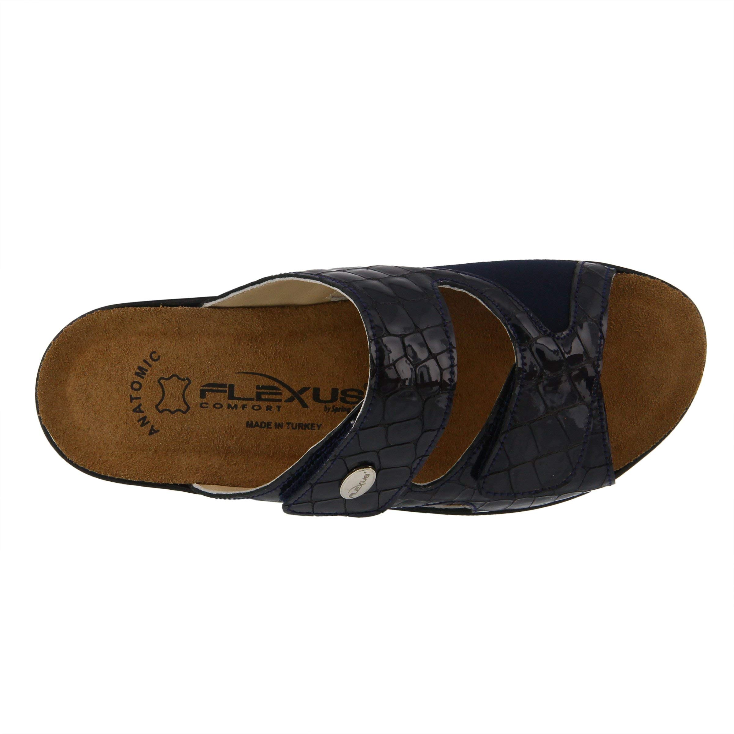 Flexus by Spring Step Women's Almeria Comfort Slide Sandals - Lightweight & Supportive for Summer, Beach, Poolside, and Casual Wear