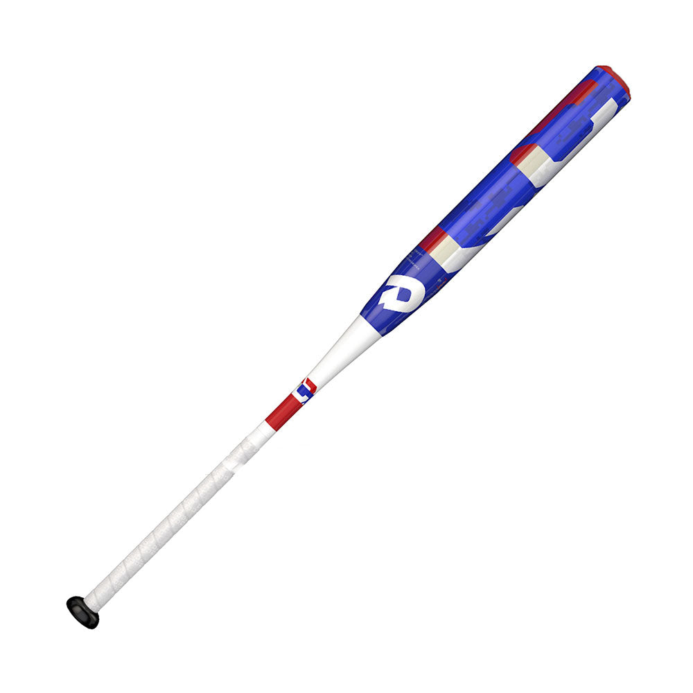 DeMarini 2018 Larry Carter Senior Slowpitch Softball Bat - WTDXSNM18 Blue/Red | USSSA Approved | Perfect for Senior League Players & Slowpitch Tournaments