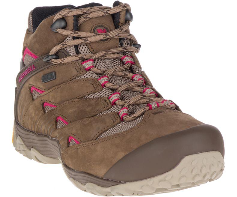 Merrell Women's Chameleon 7 Mid Waterproof Hiking Boots - Lightweight & Durable for Outdoor Adventures, Trail Walking & Backpacking