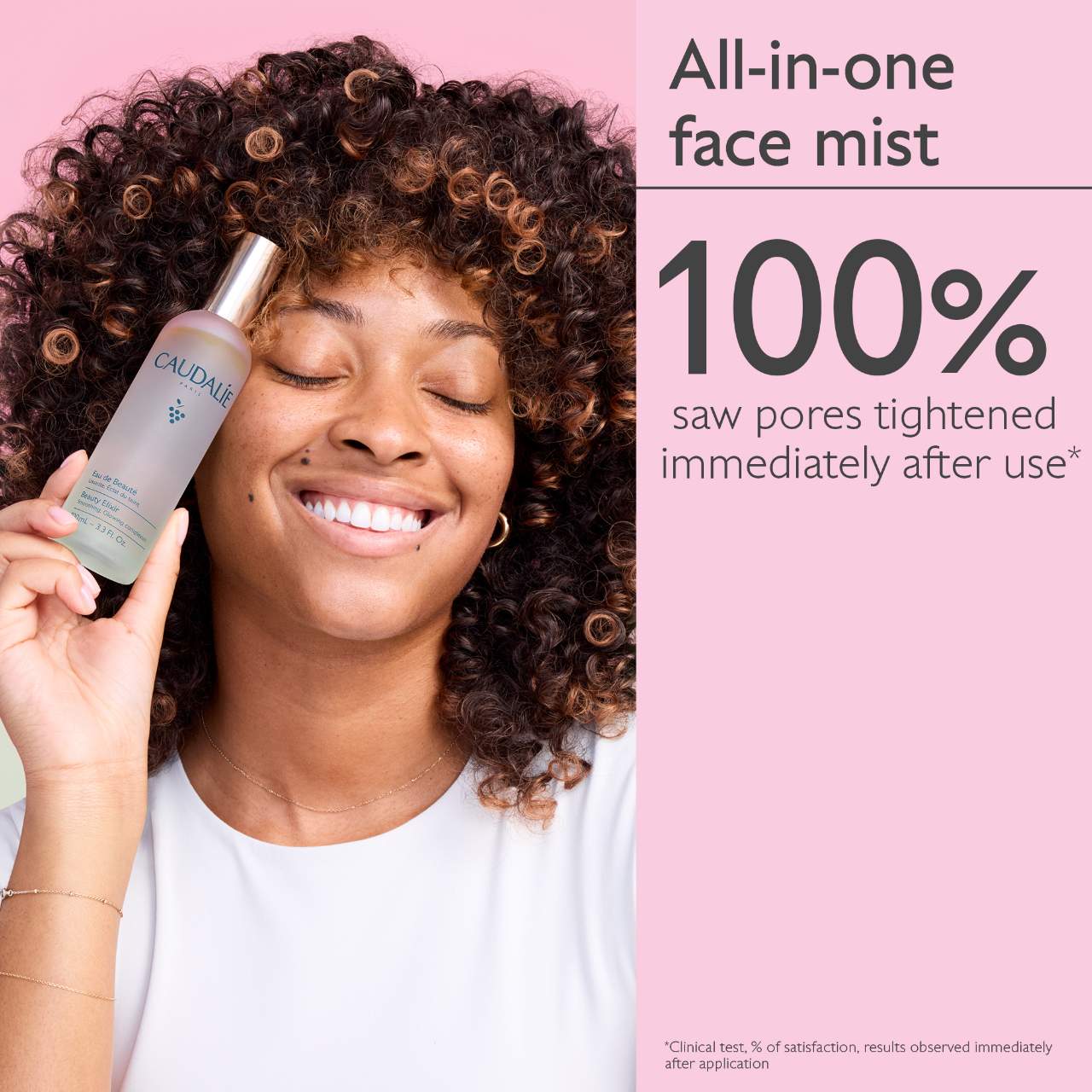 Caudalie Beauty Elixir Prep Set Glow Face Mist 100ml - Hydrating Facial Spray for Makeup Setting & Skin Refreshment - Perfect for Travel, Gym & Daily Skincare Routine
