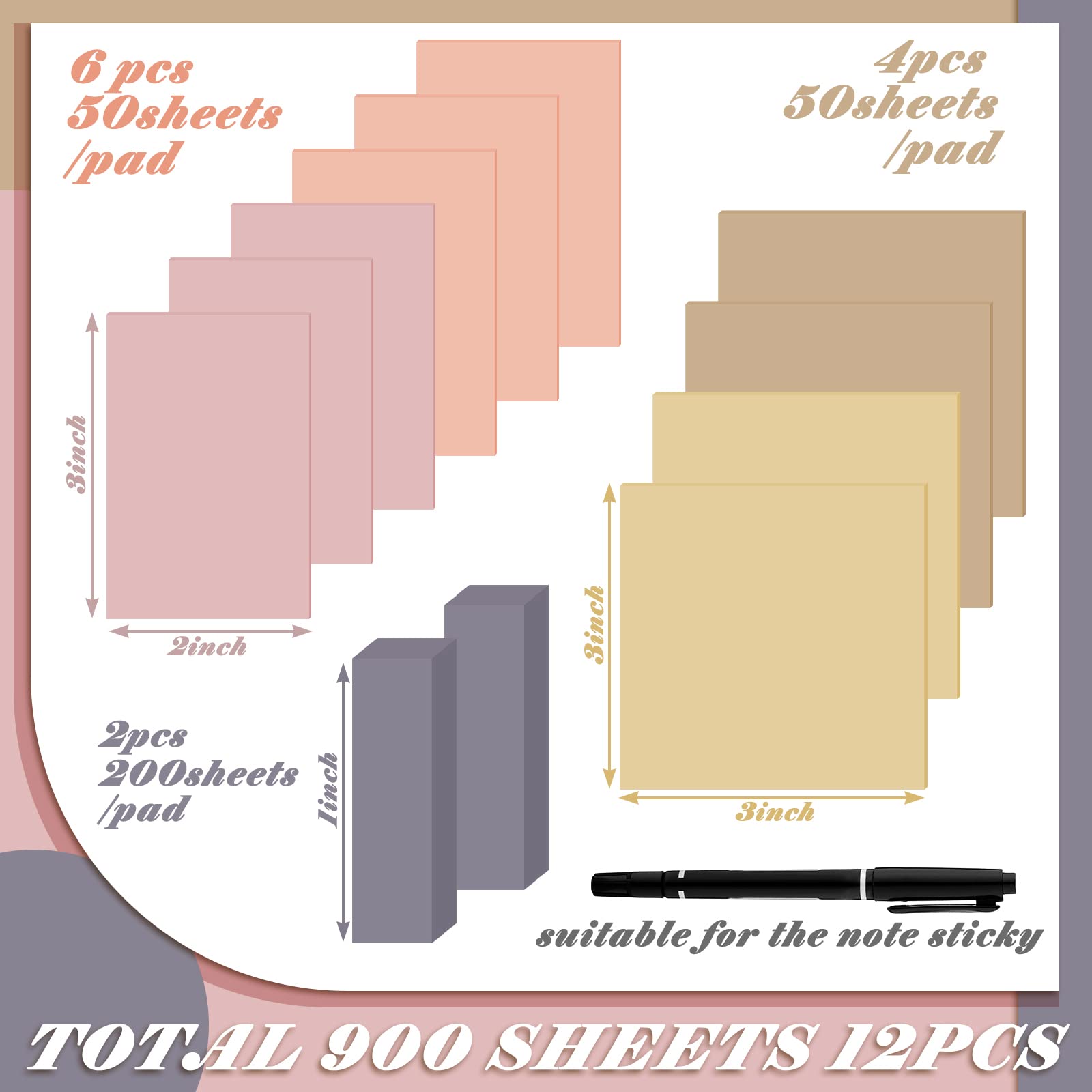 900 Pcs Bible Sticky Notes - Transparent Study & Journaling Supplies for Bible Study, Office & Book Annotation