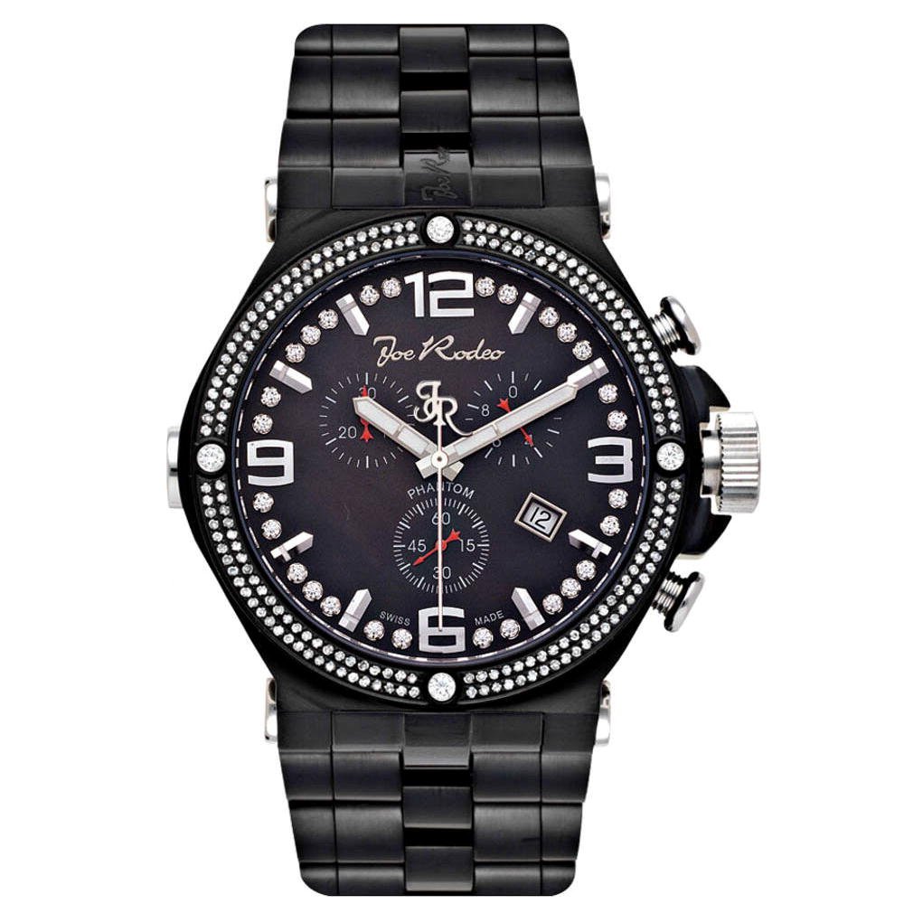 Phantom JP TM27 Diamond Watch for Men - Luxury Stainless Steel Waterproof Chronograph - Perfect for Business, Formal Events & Gifting