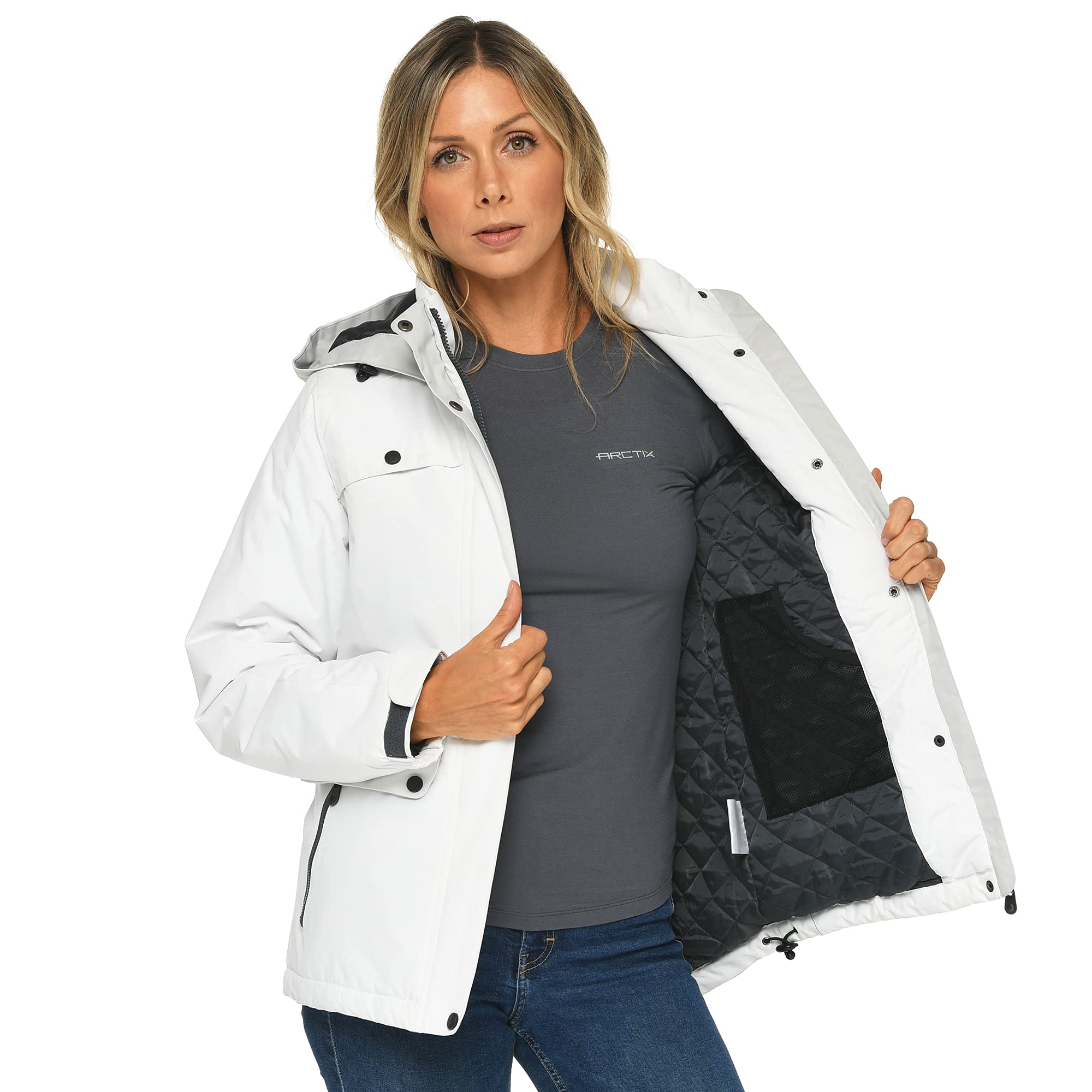Arctix Women's Daybreak Insulated Winter Jacket - Waterproof Windproof Warm Coat for Outdoor Activities, Hiking, Skiing & Snowboarding