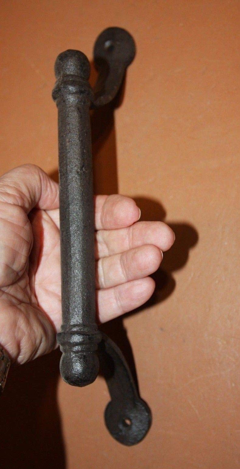 10-Pack Large Spanish Mission Cabinet Pulls - Heavy Duty Cast Iron Handles 10.5