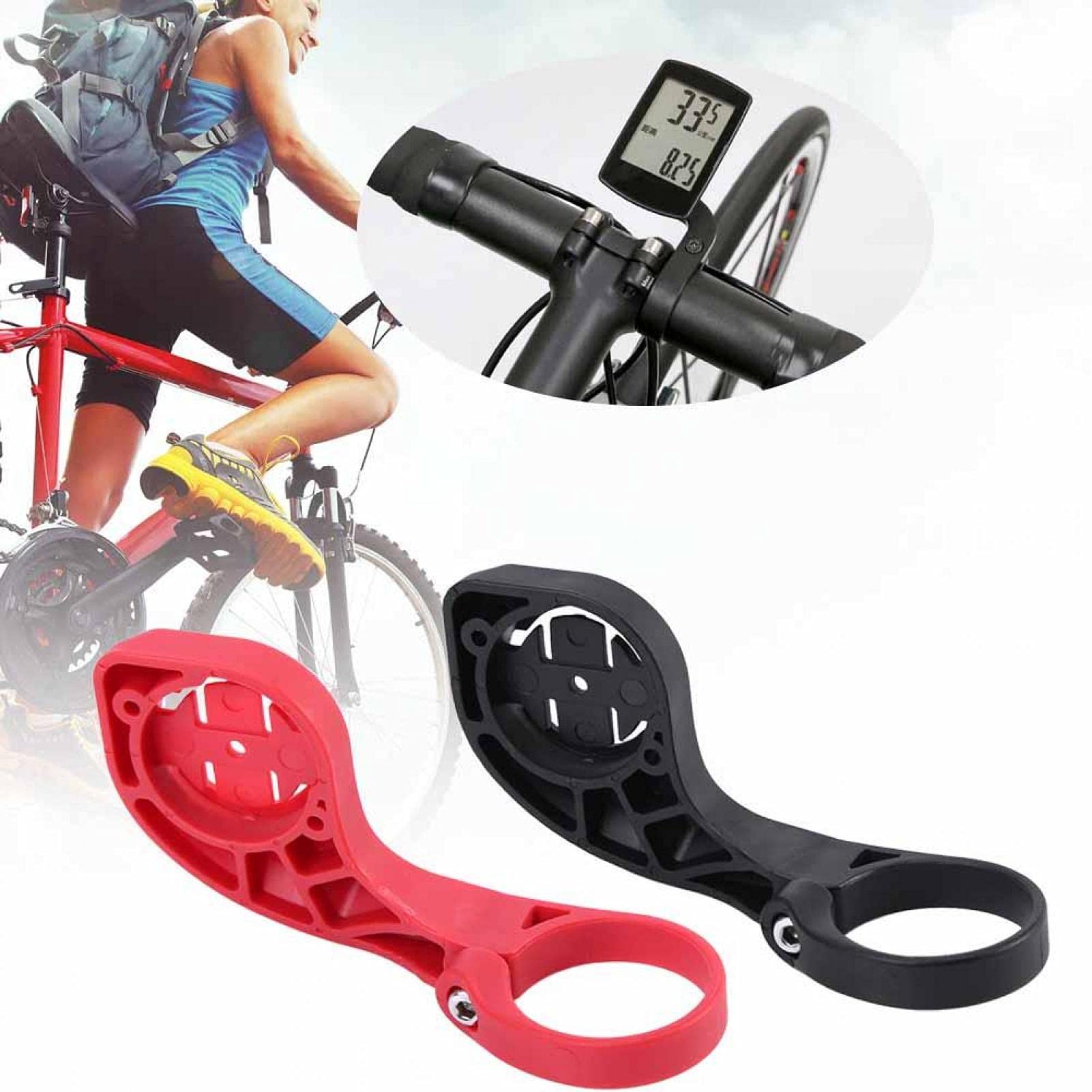Alomejor Universal Bike Computer Mount - Handlebar Bracket for GPS & Cycling Computers | Perfect for Road Bikes, Mountain Bikes & Indoor Cycling