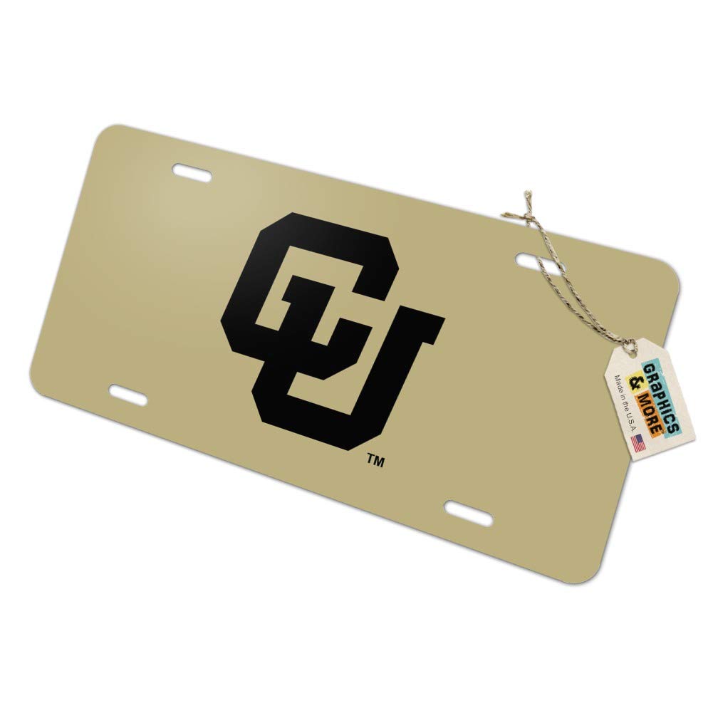 University of Colorado Boulder Novelty Metal Vanity License Plate - Custom Graphics & More - Perfect for Dorm Decor, Alumni Gifts & Game Day Tailgating