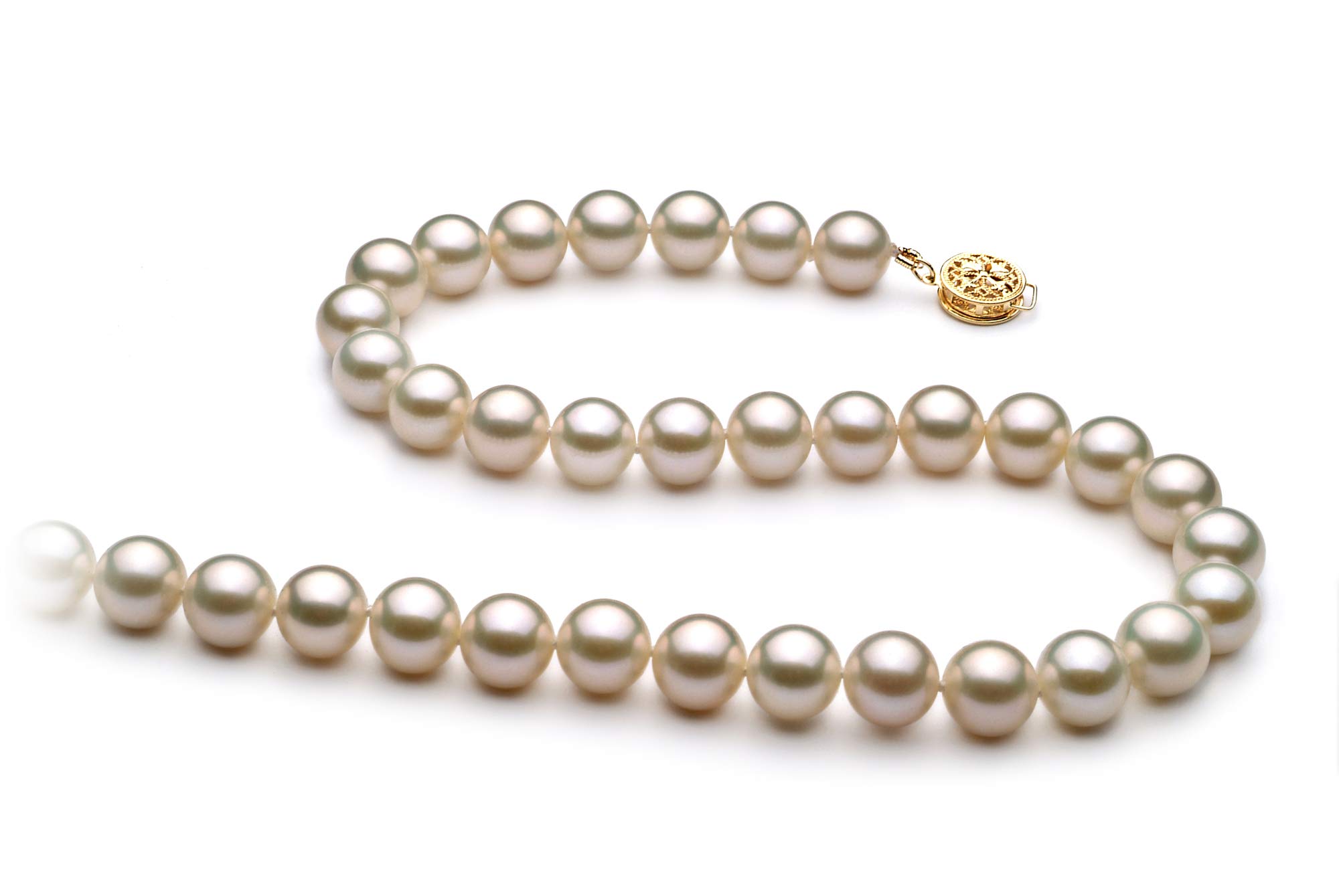AAA Quality 8-9mm White Freshwater Cultured Pearl Necklace for Women - Elegant Jewelry Gift for Brides, Anniversaries & Special Occasions