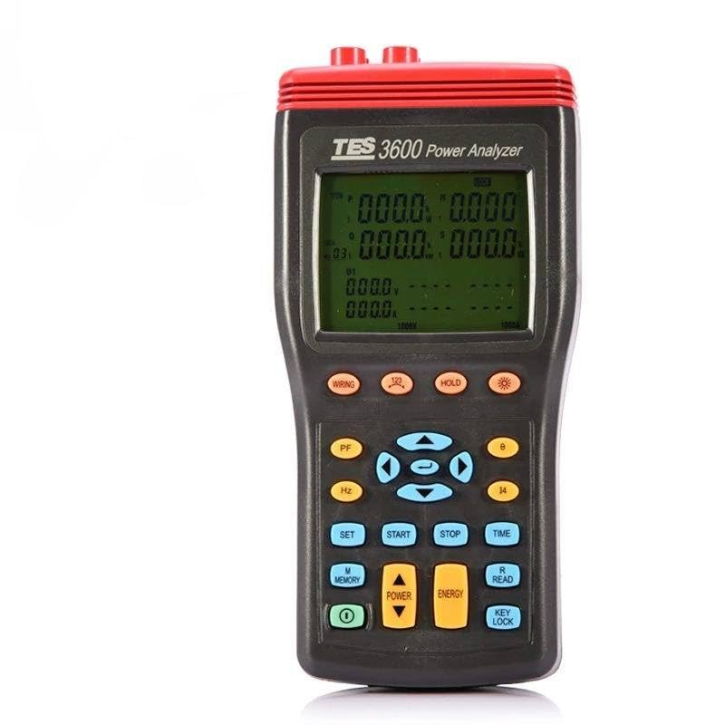 TES-3600N 3-Phase Power Quality Analyzer - Professional Harmonics & Power Quality Monitoring Device for Industrial Electrical Systems | Ideal for Energy Audits, Facility Maintenance & Power Distribution Analysis