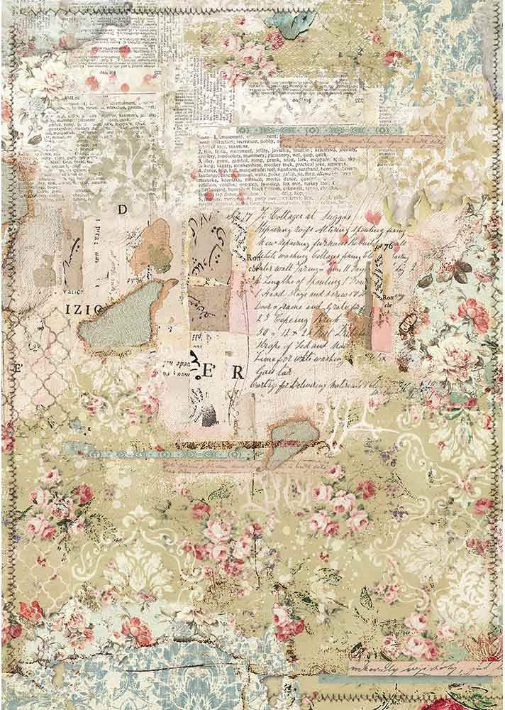 STAMPERIA INTERNATIONAL KFT A3 Rice Paper Pack for Wallpaper Layers - Perfect for Scrapbooking, Card Making, and Home Decor Projects