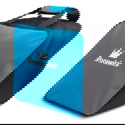 Brunswick T Zone Single Tote Blue Wave Bowling Bag - Lightweight Durable Bowling Accessory for Men & Women - Perfect for League Play, Practice & Tournaments