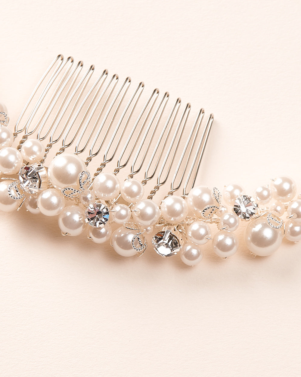Bianca Pearl Hair Comb - Elegant Bridal Hair Accessory for Weddings, Prom & Special Occasions