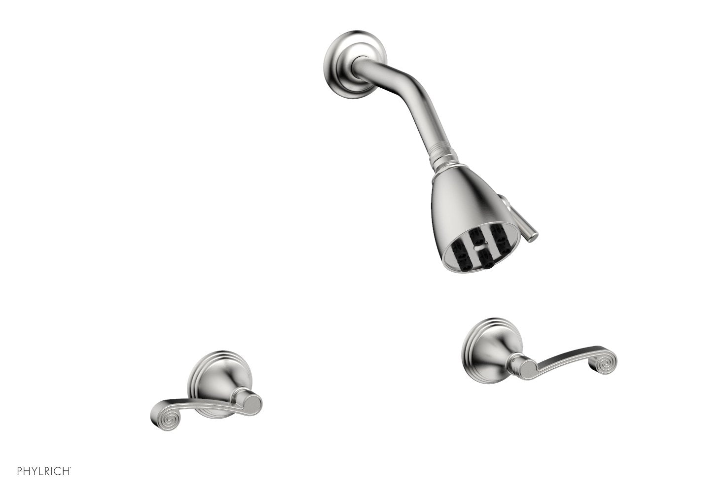 3RING Two Handle Shower Faucet Set D3206 - Brushed Nickel Bathroom Shower System for Modern Home Renovation | Perfect for Master Bath, Guest Bath & Spa-Like Shower Experience