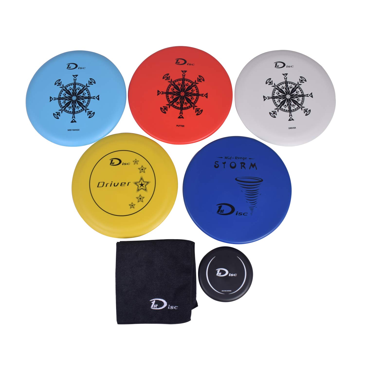 Premium Disc Golf Starter Set - Complete Disc Golf Kit with Driver, Mid-Range & Putter for Beginners - Perfect for Outdoor Sports, Backyard Games & Park Activities