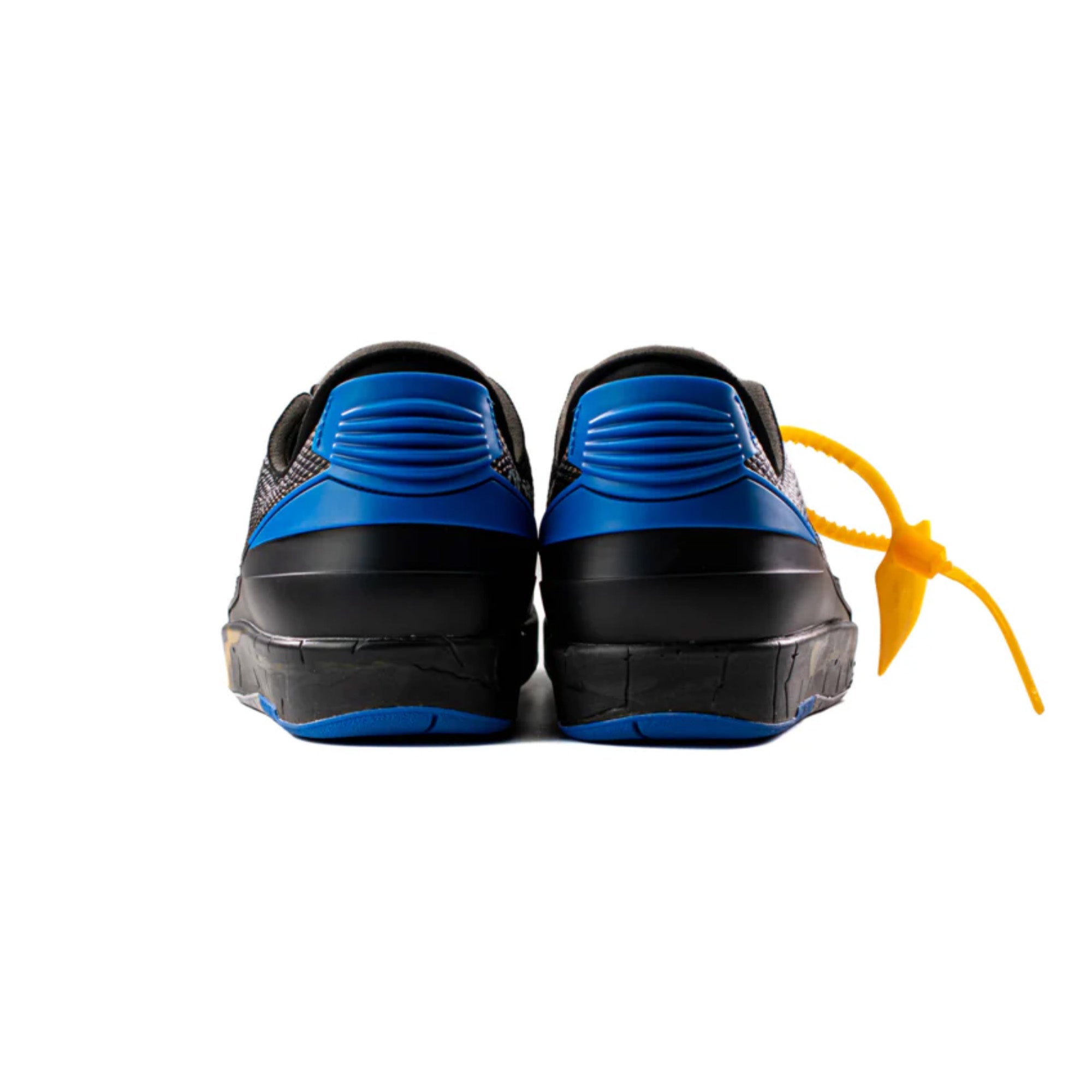 Air Jordan 2 Retro Low SP x Off-White 'Black Blue' Sneakers - Men's Basketball Shoes 2021 Edition | Streetwear Fashion & Casual Wear
