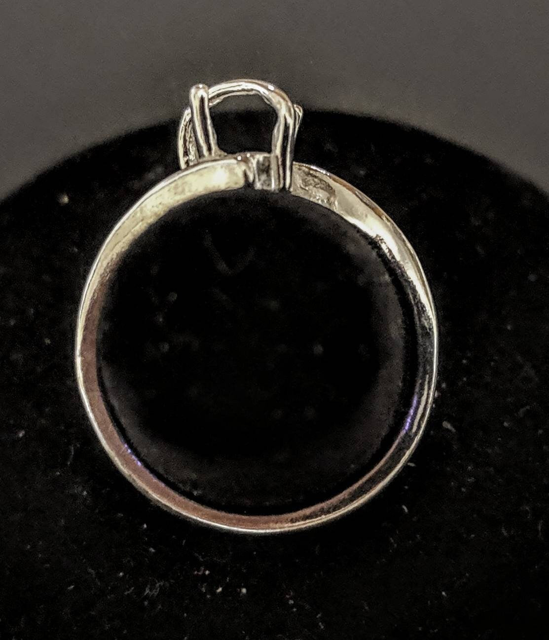 Solid Sterling Silver or 14kt Gold 12x6mm Marquise Cut Pre-Notched Blank Ring Shank Setting - Size 7 (163-500) - Perfect for Jewelry Making, Engagement Rings & DIY Craft Projects