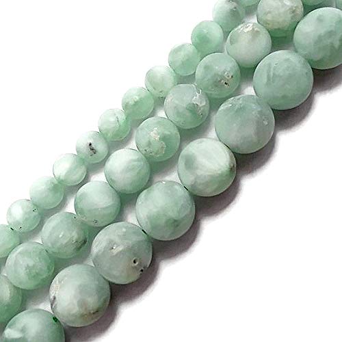 JM Design Green Moonstone Matte Round 8mm 15.5