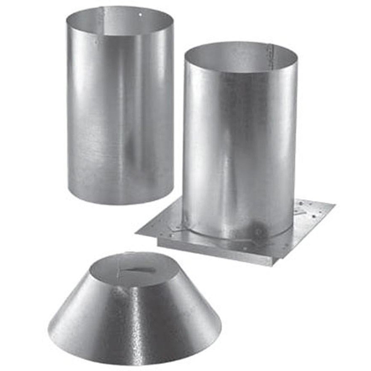 4'' PelletVent Pro Attic Insulation Shield - 4PVP IS - Fireproof Pellet Stove Pipe Adapter for Safe Ventilation in Attic & Crawl Spaces