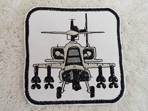 Apache Helicopter Embroidered Iron-On Patch - Military Style Sew-On Badge for Jackets, Hats & Backpacks | Perfect for DIY, Cosplay & Patriotic Gifts