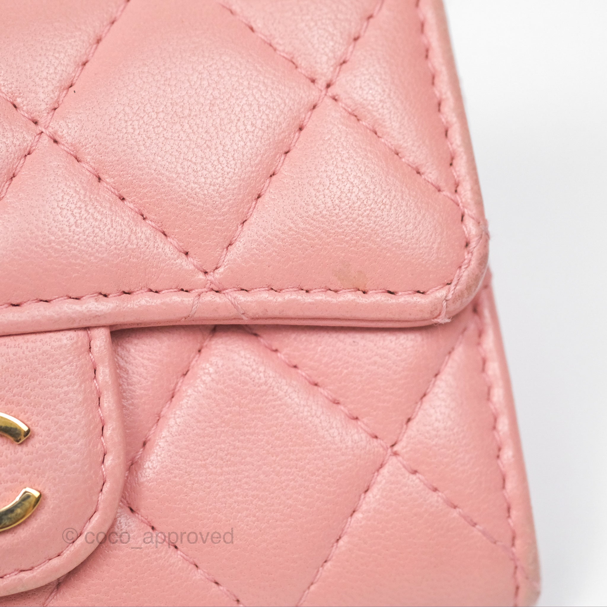 Chanel Classic Flap Card Holder in Pink Quilted Lambskin with Gold Hardware - Luxury Wallet for Women, Perfect for Everyday Use & Special Occasions