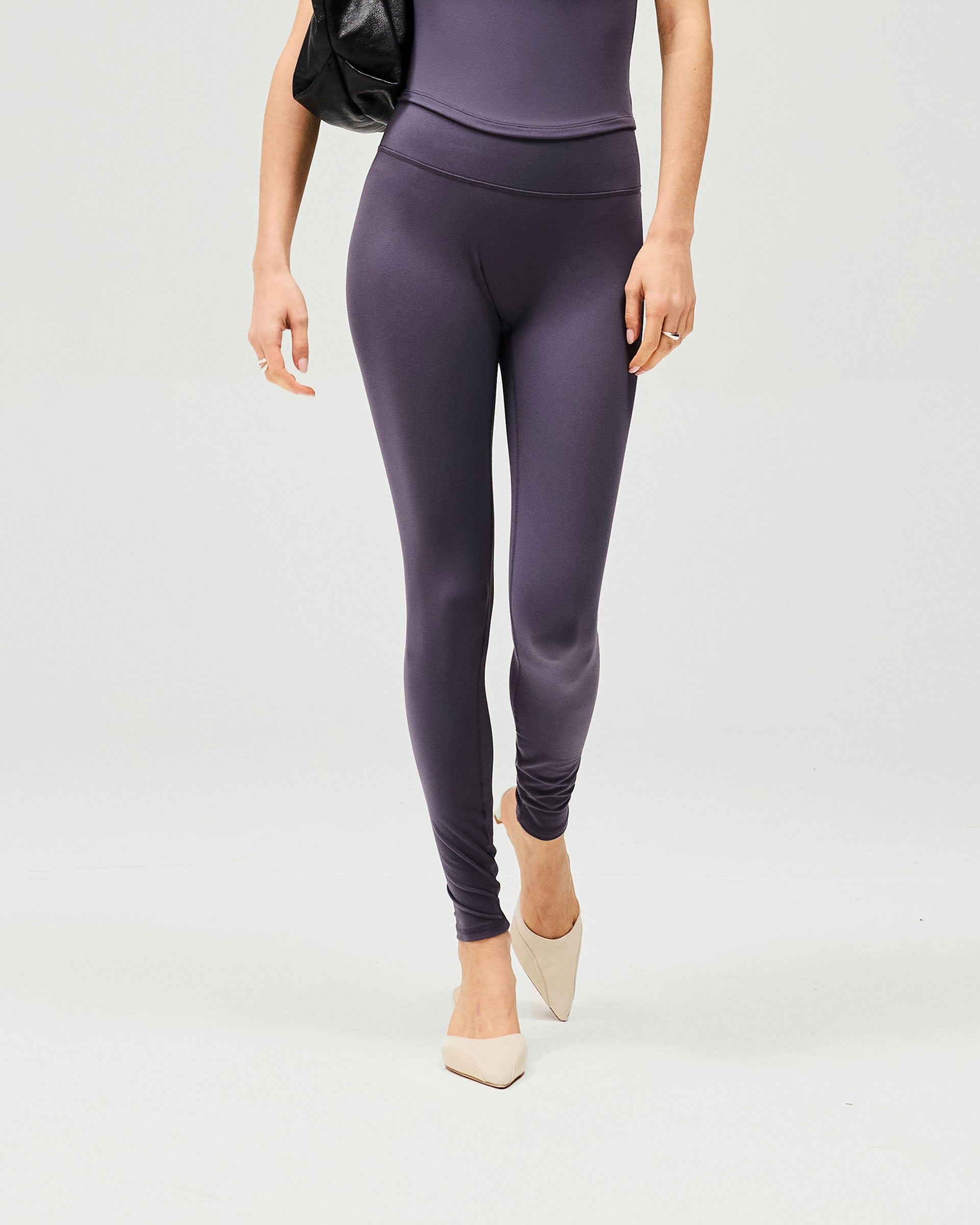 Owners Club High Waist Yoga Leggings for Women - Soft & Stretchy Workout Pants in Grey | Perfect for Gym, Running & Lounge Wear